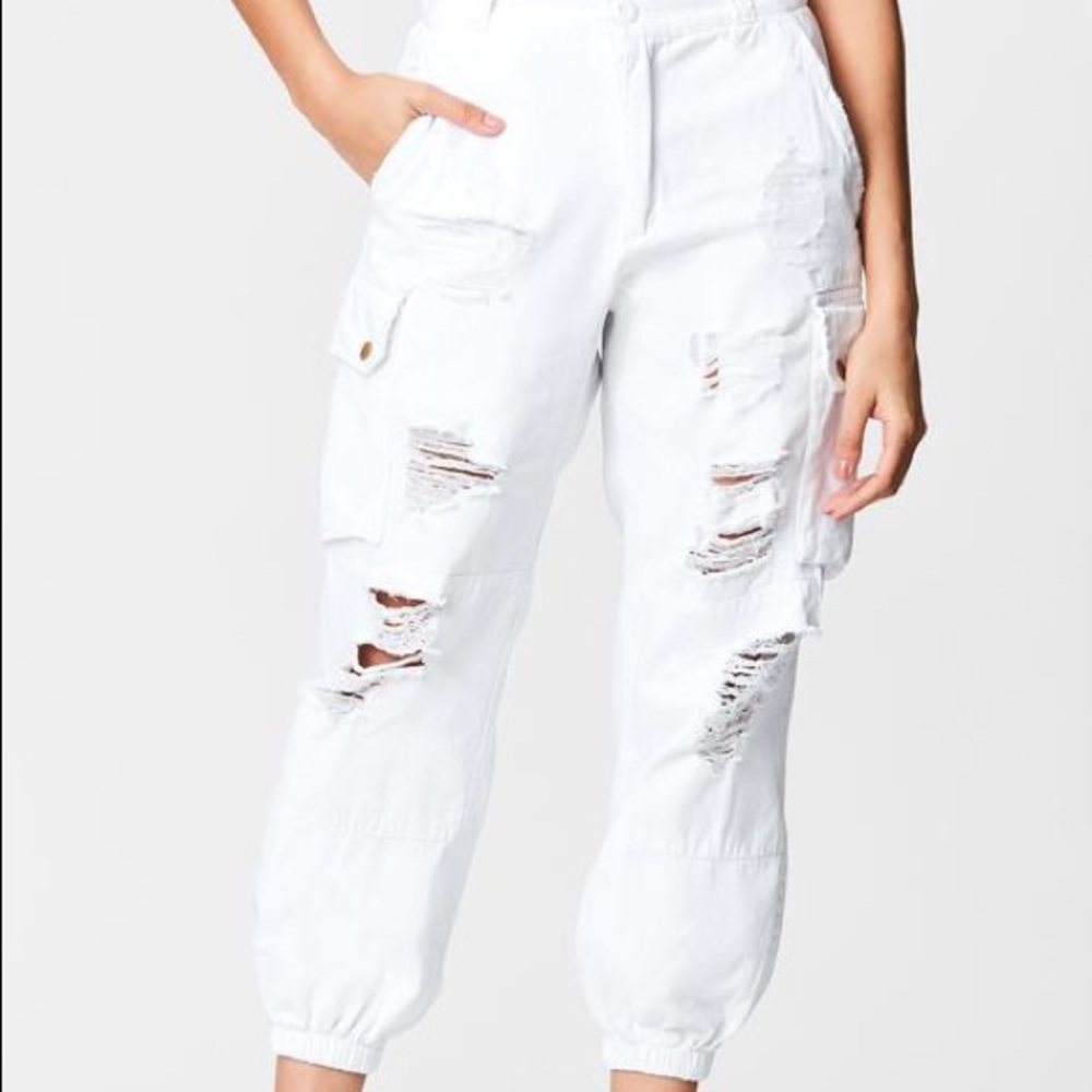 carmar white cargo pants